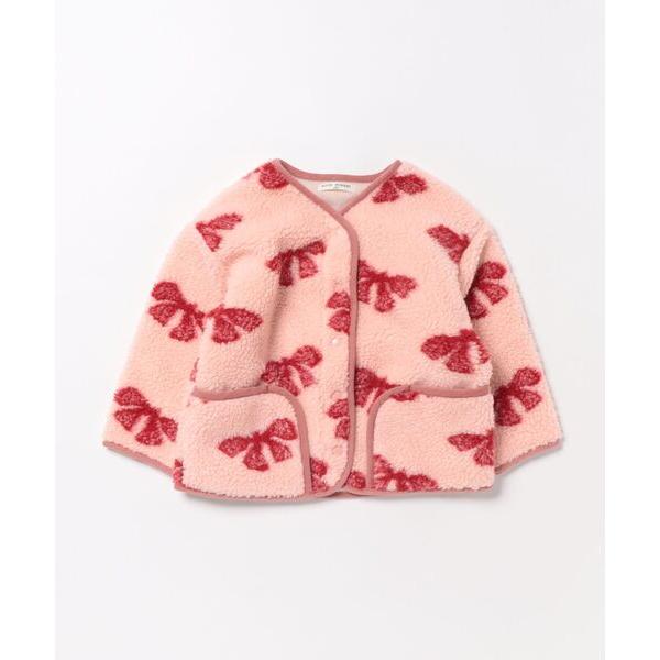 ブルゾン アウター ボアリボンジャケット キッズ 子供服 女の子