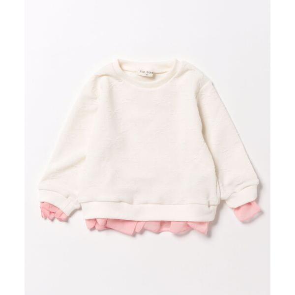 トレーナー ＫＲ　リボン柄キルトトレーナー キッズ 子供服 女の子