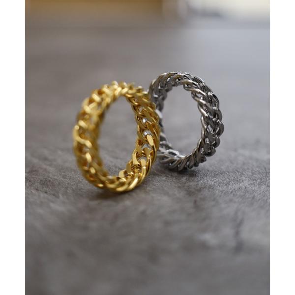 指輪 リング シンプル 喜平 チェーン リング レディース メンズ