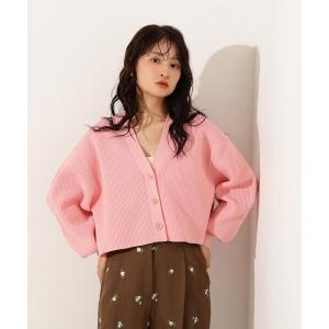カーディガン ニュアンスハートボタンカーディガン レディース
