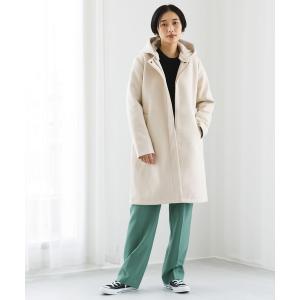 「koe」 ノーカラーコート FREE アイボリー レディース