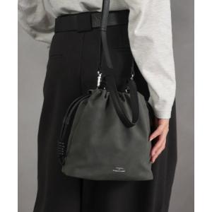 ショルダーバッグ バッグ DRAW(ドロー) /ドローストリング バッグ スモール 「ヌバック ビーガンレザー」 レディース