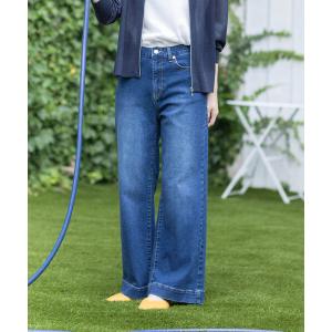 パンツ 「撥水」ストレッチバギーデニムパンツ レディース