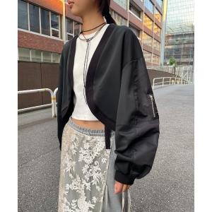 カーディガン MA-1ショートボレロ レディース