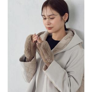 手袋 フェイクファーグローブ レディース