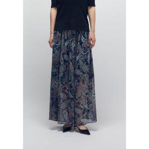 パンツ ペイズリープリントキュロットパンツ レディース