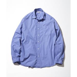 CAHLUMN カウラム マガジンポケット クラシック　ワイド シャツ ブルー CAHLUMN（カウラム） シャツ Magazine Pocket Wide Spread Collar