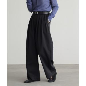 ワイドパンツ チノパン 「低身長/高身長向けサイズ有」はっ水ストレッチチノ4本タックパンツ「サスティナブル」 レディース｜ZOZOTOWN Yahoo!店