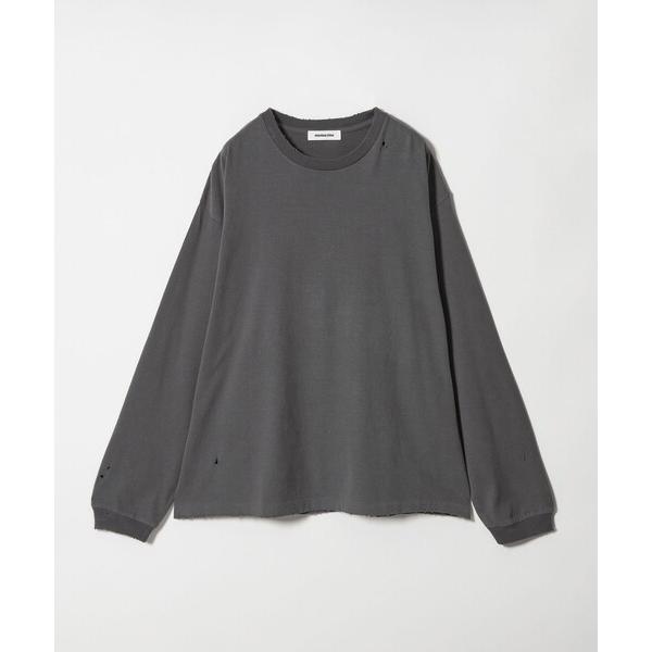 tシャツ ディストレスト ロングスリーブ Tシャツ メンズ