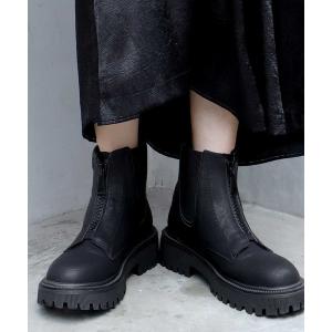 ブーツ 「Bulue.」内ゴアショートブーツ レディース