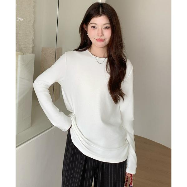 tシャツ ラウンドネックロングTシャツ レディース