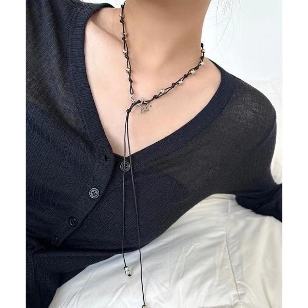 ネックレス スターロープチョーカーネックレス レディース