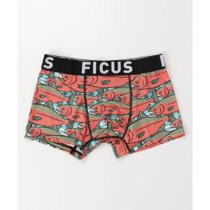 ボクサーパンツ FICUS フィークス 魚群 メンズボクサーパンツ