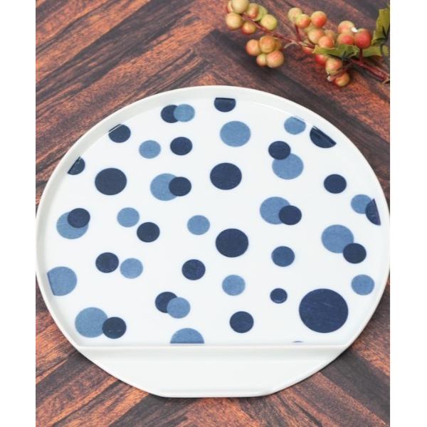 食器 和紋IM半月プレート