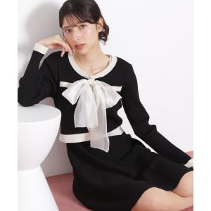ワンピース ビッグリボンニットアップ