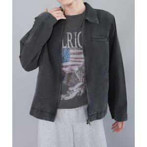 コート ジャケット 短丈デトロイトダックジャケット/ジップ/ショート丈/ユニセックス メンズ レディース