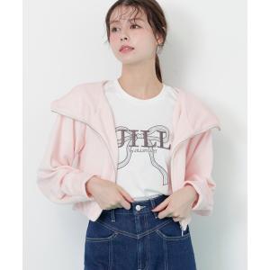 JILL by STUART パーカー ギャザースリーブダイバーパーカー