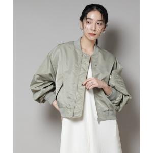 ブルゾン アウター ナイロンツイルMA-1ブルゾン レディース