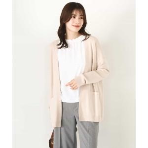 カーディガン 「2025AW」着流しニットカーディガン/洗える/WEB限定 レディース