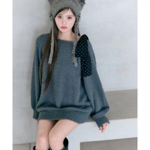 ワンピース 「7wayで着れる」melty ribbon knit onepiece