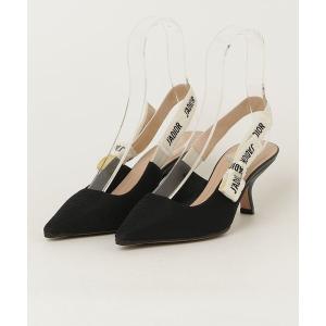 「Christian Dior」 ヒールサンダル 37 ブラック レディース