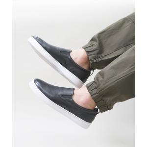 「SLACK FOOTWEAR」 スリッポン 24.0cm ブラック×ホワイト メンズ