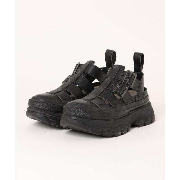 「CONVERSE」 フラットサンダル 25cm ブラック レディース