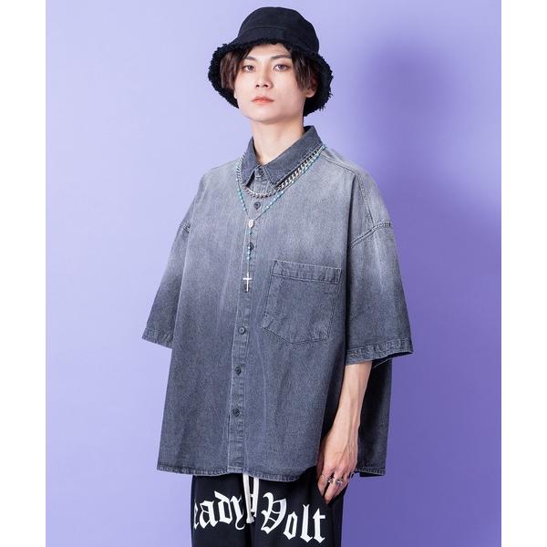「ankoROCK」 「glamour」半袖シャツ ONESIZE ブラック メンズ