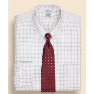 フォーマル シャツ ストレッチピンポイントオックスフォード　チェック　ドレスシャツ　Regular Fit メンズ