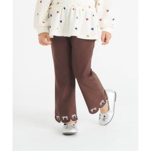 パンツ 「WEB限定/ジュニア対応」裾スカラップカットソーパンツ キッズ 子供服 女の子