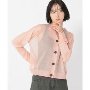 カーディガン 「daily CLIP」メランジVネックカーディガン レディース