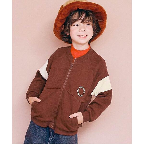 ブルゾン アウター 「ジュニア対応」マルチカラースウェットブルゾン キッズ 子供服 男の子 女の子