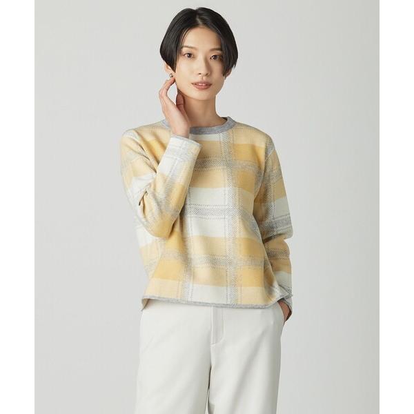 ニット セーター Wooly Stretch Plaid ニット レディース