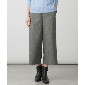 パンツ ラメツイード クロップド パンツ レディース