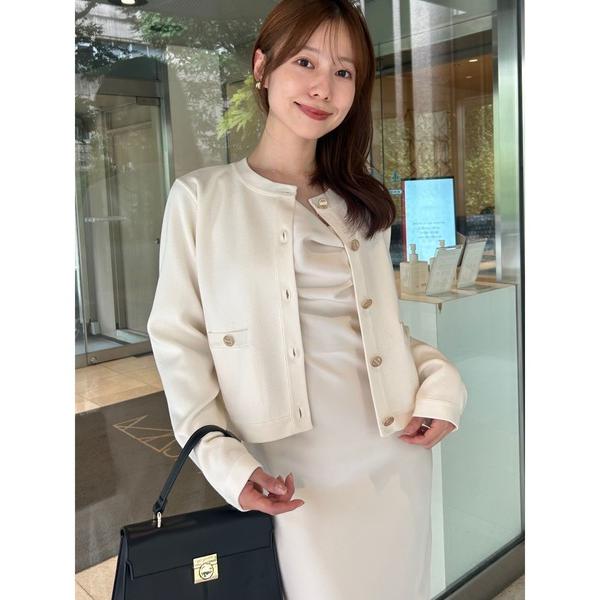 ジャケット ノーカラージャケット 「USAGI ONLINE・ZOZOTOWN限定」ノーカラーニット...