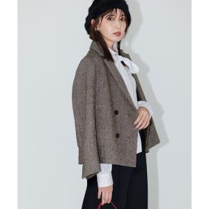 ジャケット テーラードジャケット シックツイード ジャケット レディース