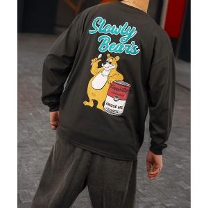 tシャツ 「GROOVY STORE」サガラ刺繍ワイドシルエットロングスリーブT メンズ レディース