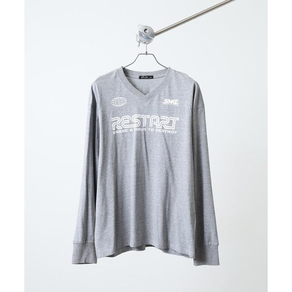 tシャツ オーバーサイズ プリント ロングTシャツ Oversized printed long s...