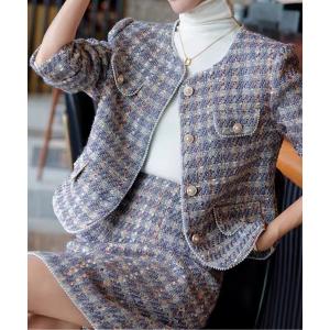 ツイードセットアップ レディース