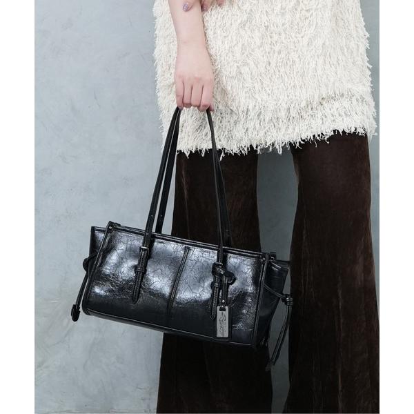 ボストンバッグ 「SALON de RUBAN / サロン ド ルヴァン」 横長ボストントート レデ...