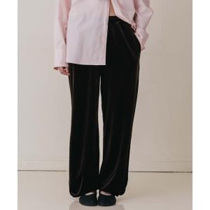 パンツ HILTON VELOUR  PANTS/ヒルトンベロアパンツ レディース