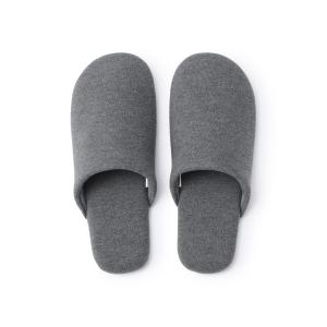 スリッパ 綿鹿の子履き心地やわらか足なりスリッパの商品画像