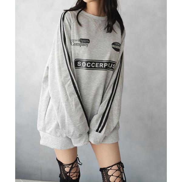 トレーナー スウェット ゆるっとした シルエット ライン切り替え スエット トレーナー レディース