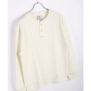 tシャツ JEMORGAN / ジェーイーモーガン ビッグワッフル ヘンリー ロンT メンズ レディース