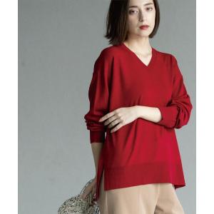 Vネックニット エクストラファイン