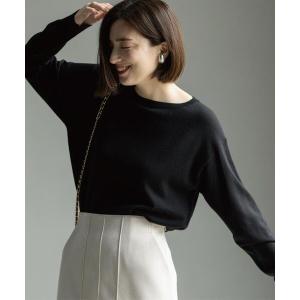 ニット セーター ボートネックニット/エクストラファインメリノウール「THEシリーズ/洗濯機OK」「8col/SS〜LL」 レディース