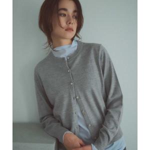 クルーニットカーディガン レディース