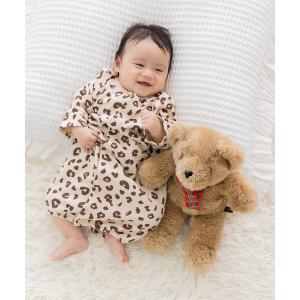 ベビー服 ロンパース 綿100% 総柄裏毛ツーウ...の商品画像