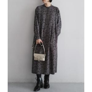 ワンピース フェザードアラベスクPT　スキッパーワンピース