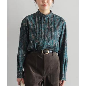 ブラウス シャツ 「予約」ドローイングドットPT　スタンド比翼ブラウス レディース